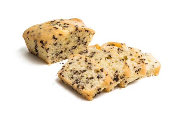Muffin z czekolady na białym tle — Zdjęcie stockowe