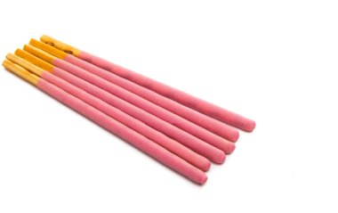 Bisküvi izole bir sır sopa 