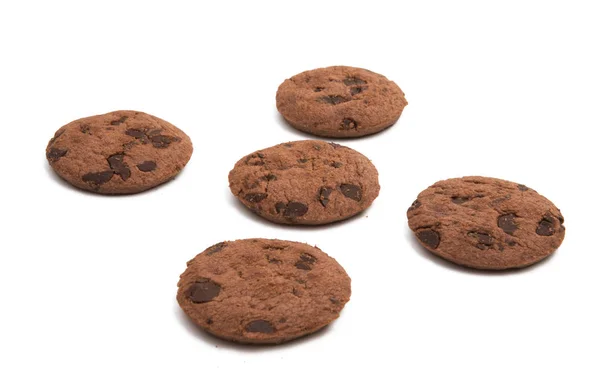 Chocolate sandwich cookie isolated — Stock Photo, Image