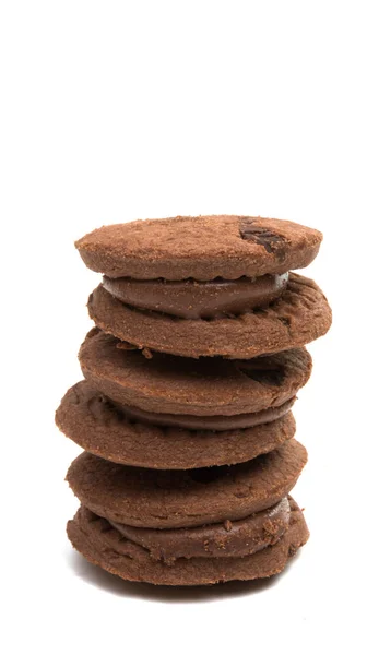 Galleta sándwich de chocolate aislado — Foto de Stock