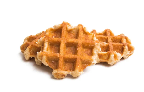 Waffles holandeses isolados — Fotografia de Stock