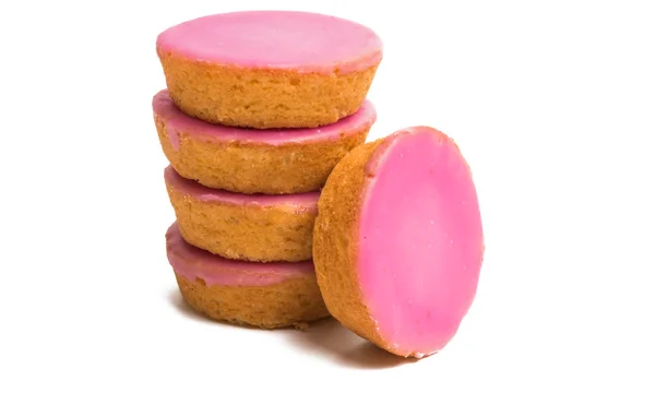 Pasteles rosados aislados —  Fotos de Stock