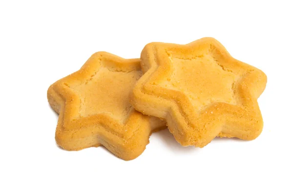 Smör cookies isolerade — Stockfoto