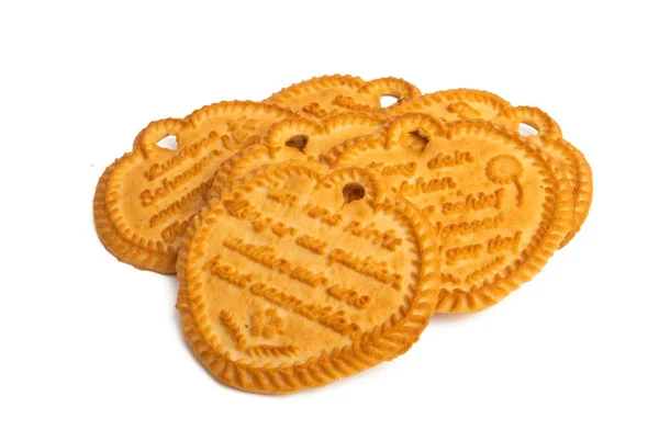 Schweizer Kekse mit einem Wunsch — Stockfoto