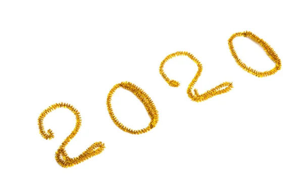 Números año nuevo 2020 aislado —  Fotos de Stock