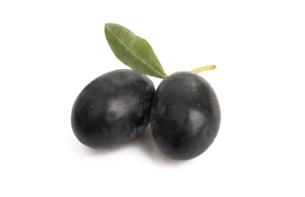 Aceitunas negras aisladas — Foto de Stock