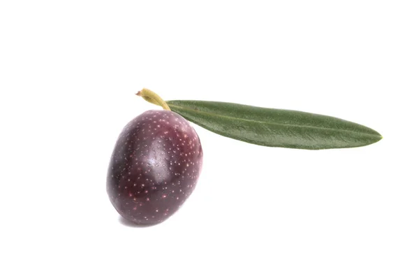 Svarta oliver isolerade — Stockfoto