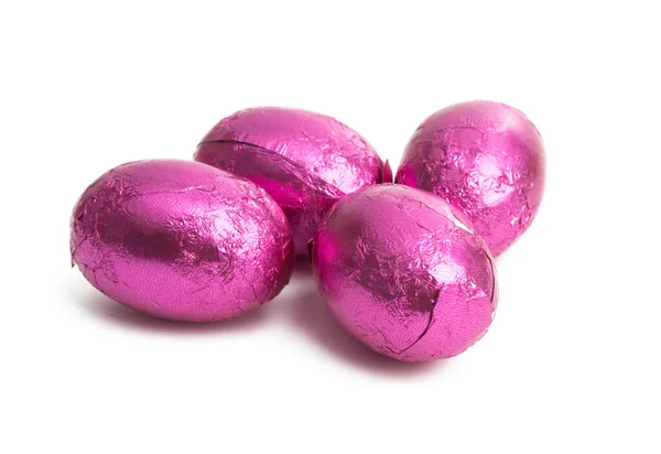 Easter eggs in foil — Stock Photo, Image