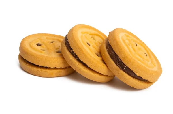 Dubbele cookie geïsoleerd — Stockfoto