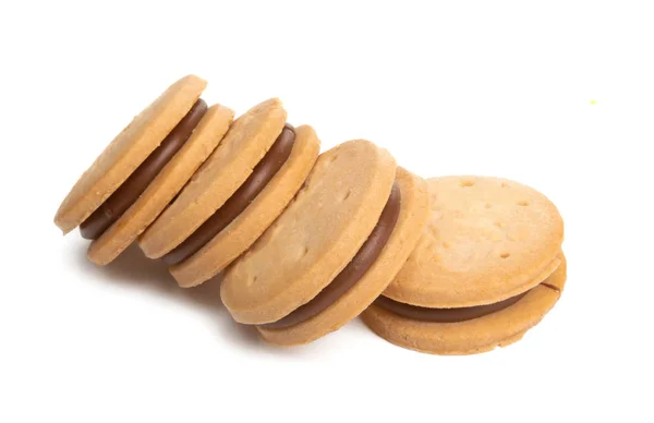 Isviçreli lezzetli kurabiyeler izole — Stok fotoğraf