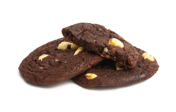 Biscuits américains au chocolat blanc isolés — Photo