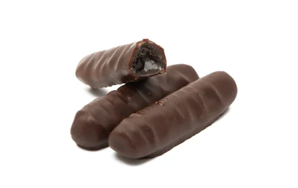 Paus de chocolate com um recheamento — Fotografia de Stock