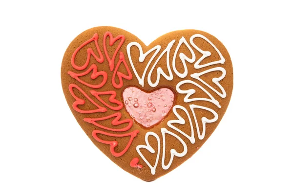 Cookies cardíacos isolados Fotos De Bancos De Imagens