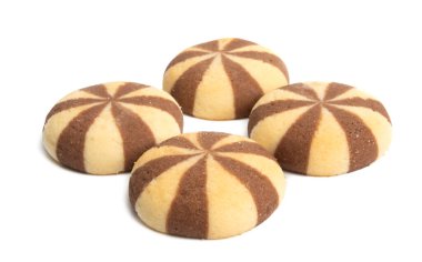 Çikolata kremalı kurabiyeler. 