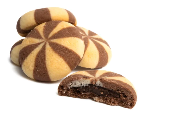 Biscuits à la crème au chocolat isolés — Photo