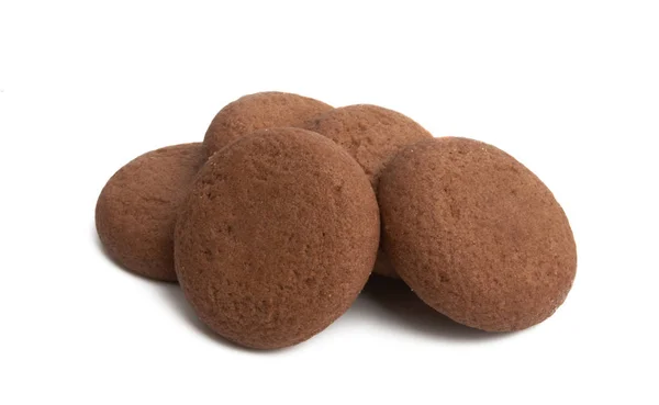 Biscoitos com creme de chocolate isolado — Fotografia de Stock