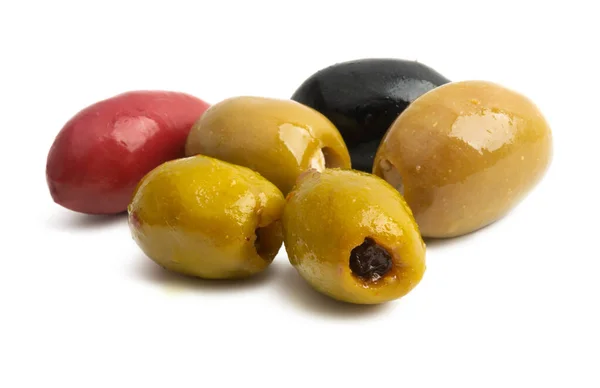 Isolerade fyllda oliver — Stockfoto