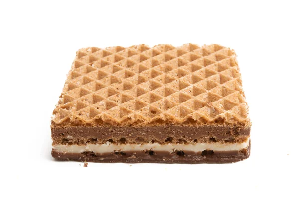 Square waffles isolated — Stock Photo, Image