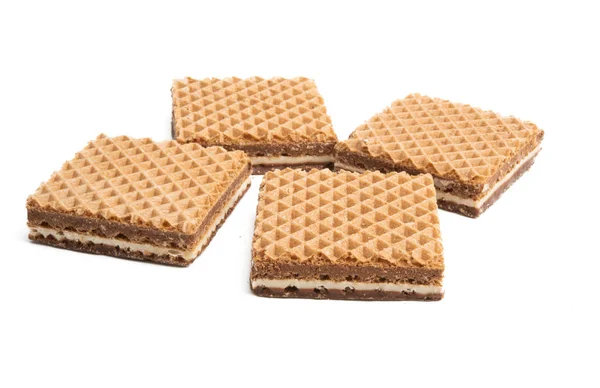 Square waffles isolated — 스톡 사진