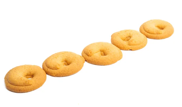 Biscoitos de manteiga isolados — Fotografia de Stock