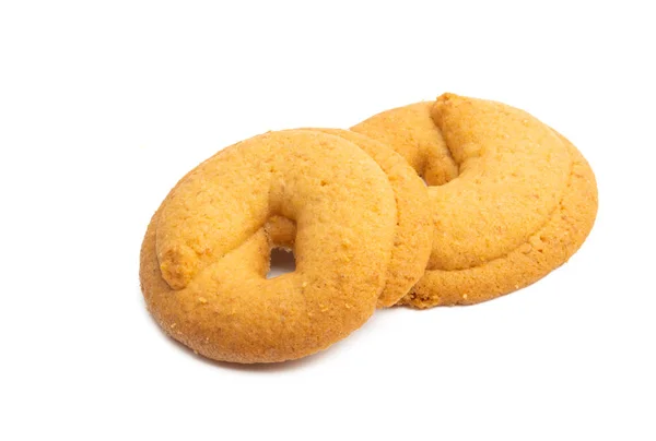 Boter cookies geïsoleerd — Stockfoto