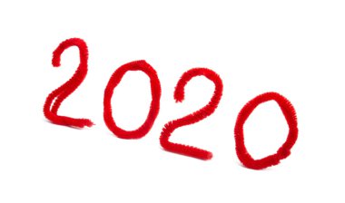 2020 numbers isolated 