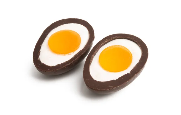 Ovos de chocolate isolados — Fotografia de Stock