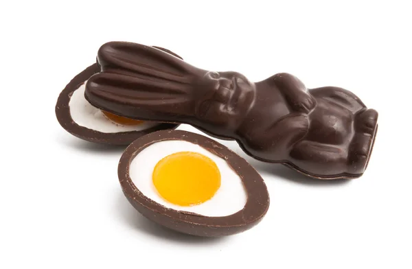 Chocolate bunny isolated — Stock Photo, Image