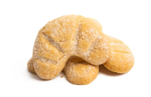 Vanilleboterkoekjes geïsoleerd — Stockfoto