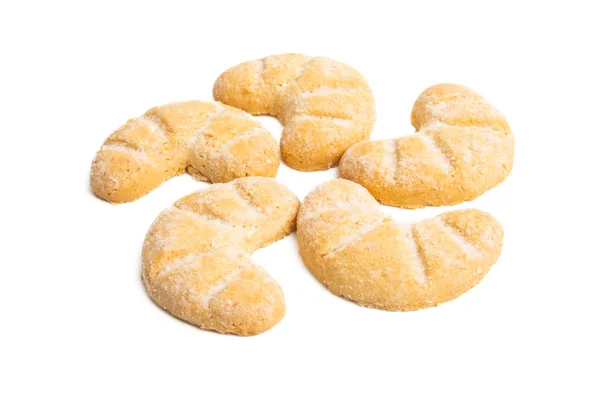 Vanilla butter cookies isolated — Stok fotoğraf