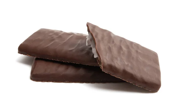 Chocolate with mint cream — Stock Photo, Image