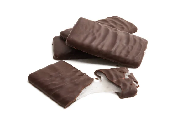 Čokoláda s mátovým krémem — Stock fotografie
