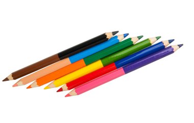 izole renkli kalemler 