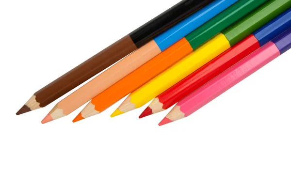 Crayons de couleur isolés — Photo