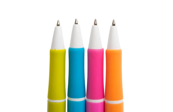 Farvede penne isoleret - Stock-foto