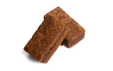 İzole edilmiş Amerikan çikolatalı keki 