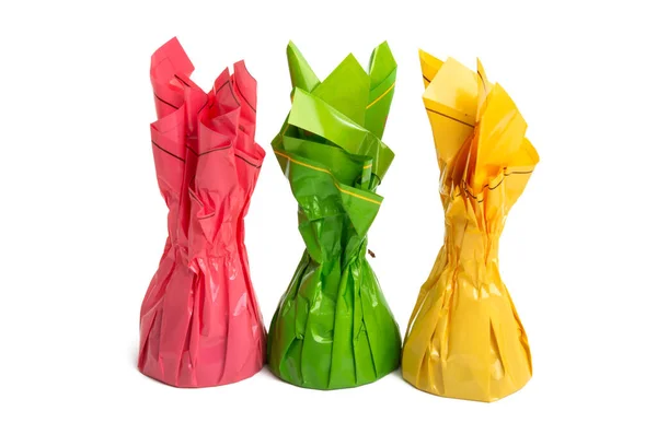 用包装纸包巧克力糖果 免版税图库照片