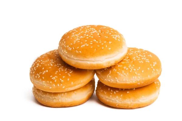 Burger rolls isolated — Stock Photo, Image