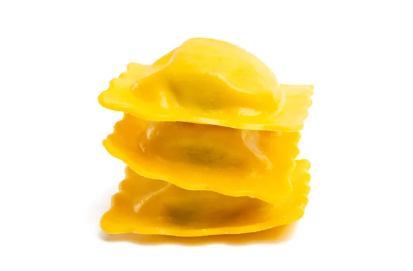 Ravioli Isolati Fondo Bianco — Foto Stock