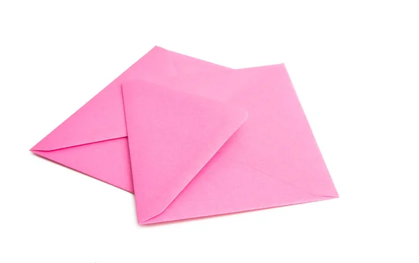 Envelopes Isolados Sobre Fundo Branco — Fotografia de Stock