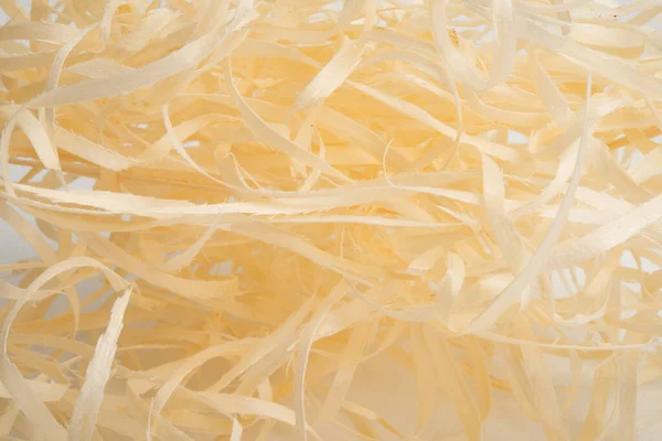 Wood Shavings White Background — Stock Photo, Image