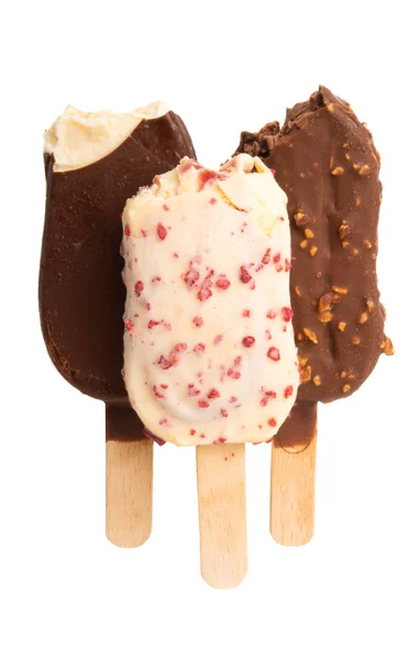 白い背景で隔離の棒のアイスクリーム — ストック写真