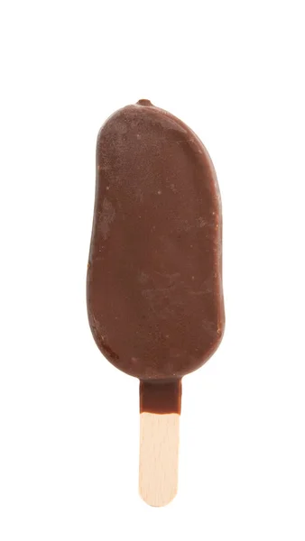 白色背景上的棍子上的冰淇淋 — 图库照片