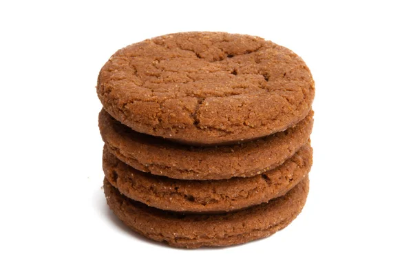 Chocolate Cookie Isolated White Background — Stock Photo, Image