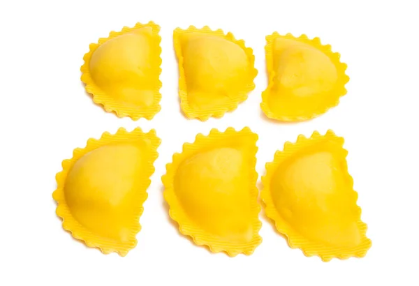 Ravioli Izolované Bílém Pozadí — Stock fotografie