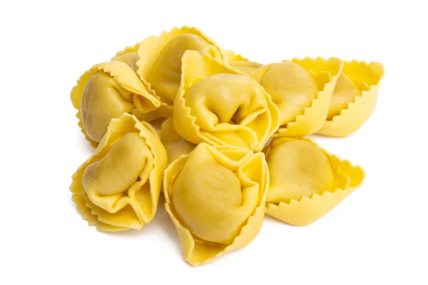 Ravioli Geïsoleerd Witte Achtergrond — Stockfoto