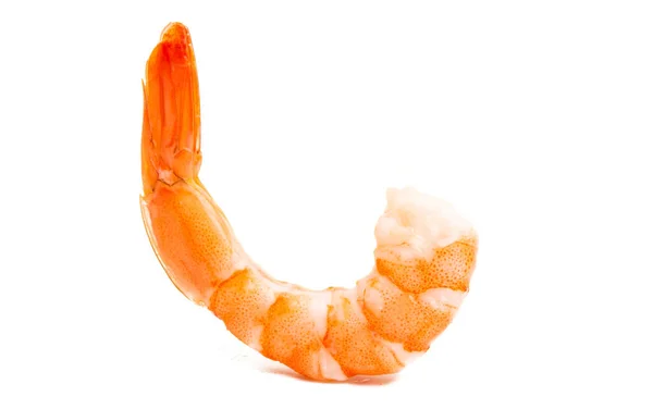 Boiled Shrimp Isolated White Background — Stock Photo, Image