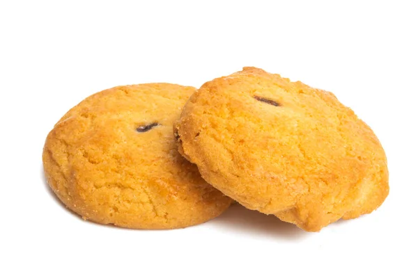 Galletas Con Relleno Fruta Aislado Sobre Fondo Blanco —  Fotos de Stock