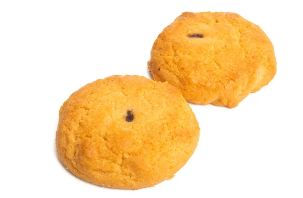 Galletas Con Relleno Fruta Aislado Sobre Fondo Blanco — Foto de Stock