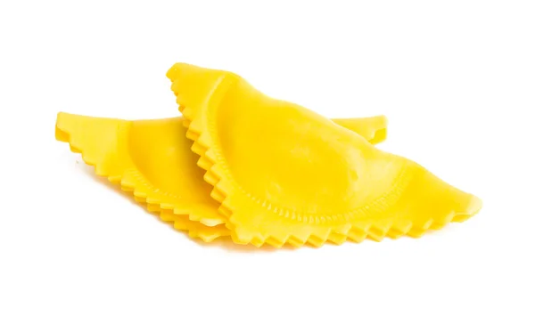 Triangulära Ravioli Isolerad Vit Bakgrund — Stockfoto